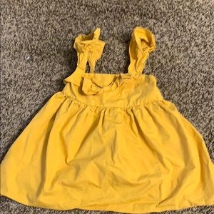 Mustard yellow toddler dress